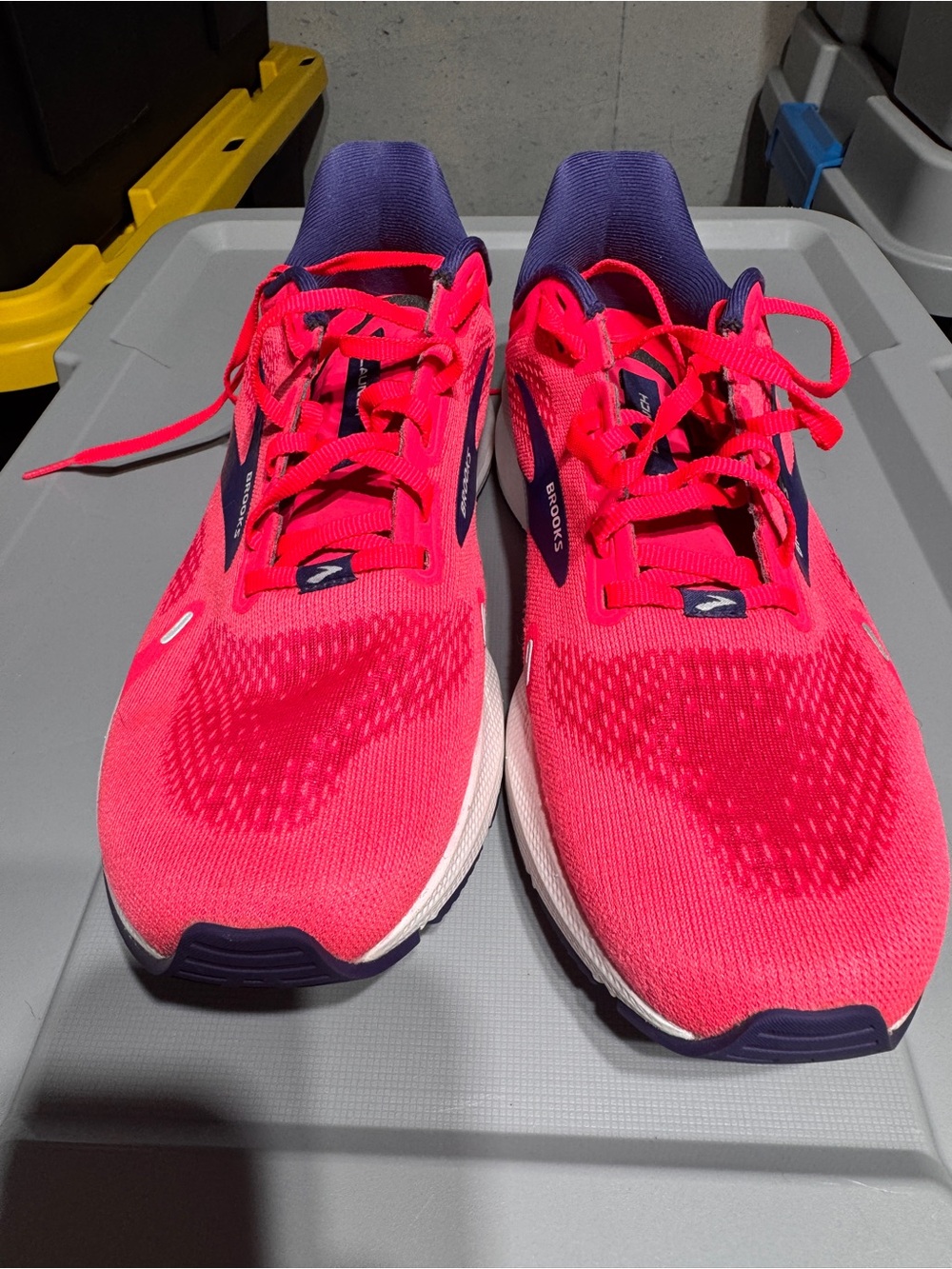 Brooks Women’s Athletic Shoes - Hot Pink with Navy Accents